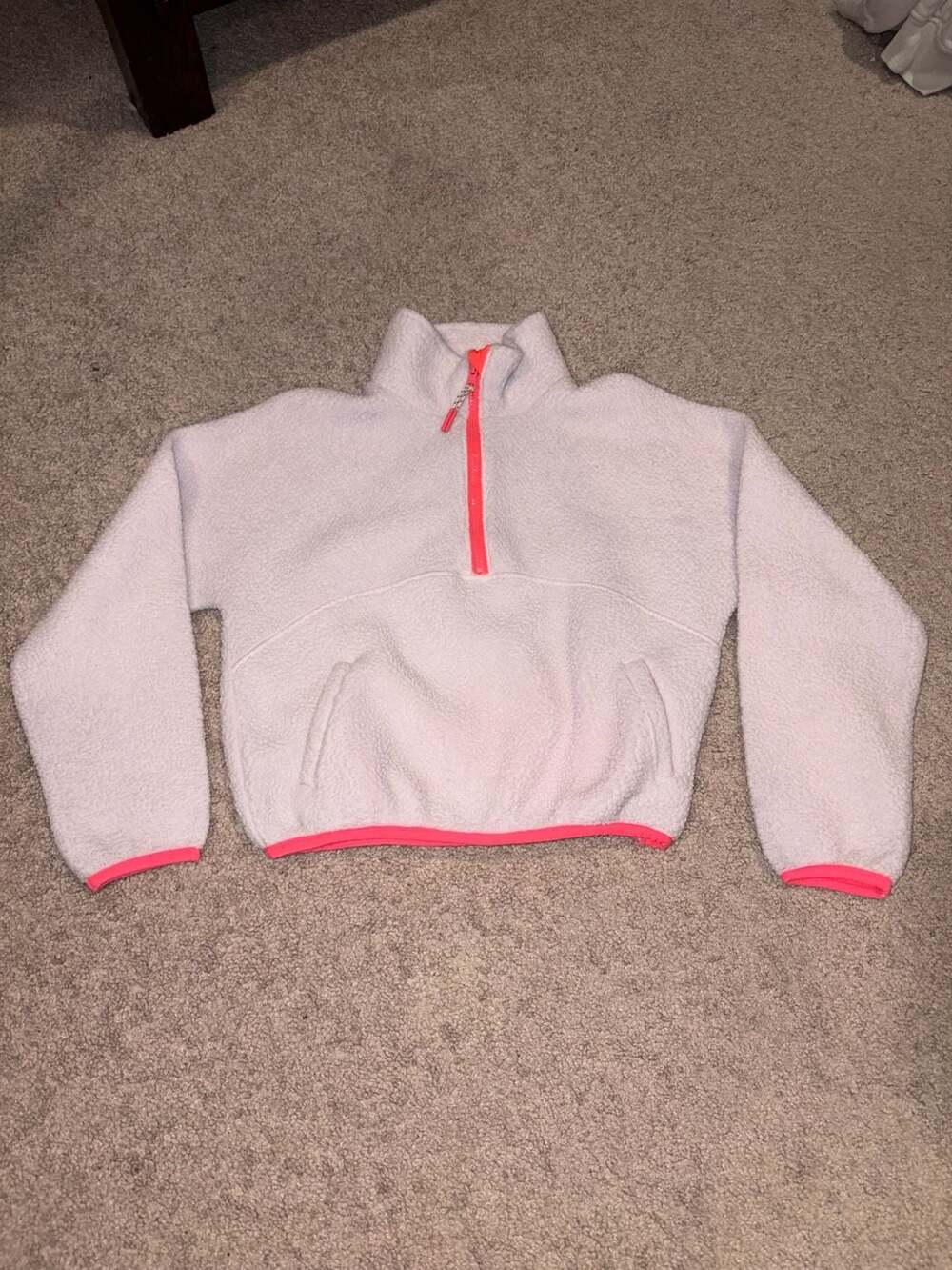Old Navy Active Girls Fleece Half Zip Pullover Pink Size XS 5